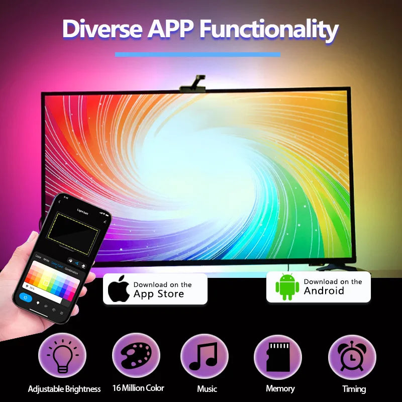 LED-ljusslinga för din TV (55–65")