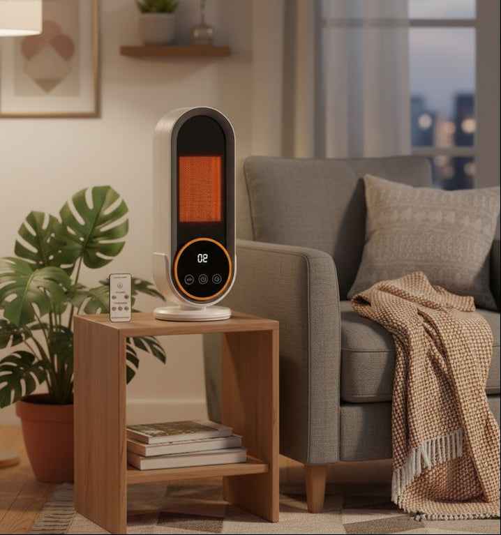 Mini Elektrisk Värmefläkt - Vit