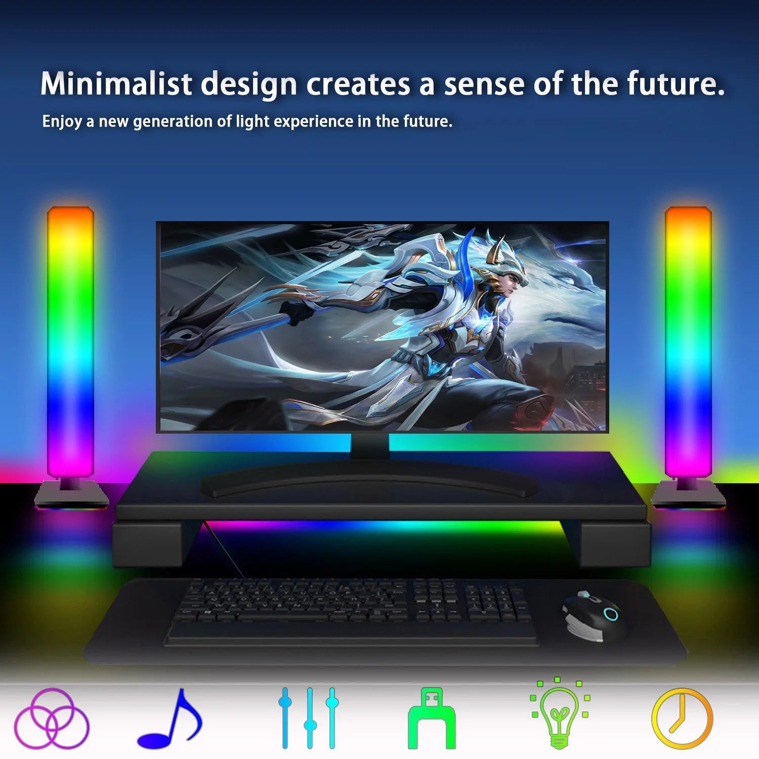 Ljud- och musikstyrd RGB-belysning
