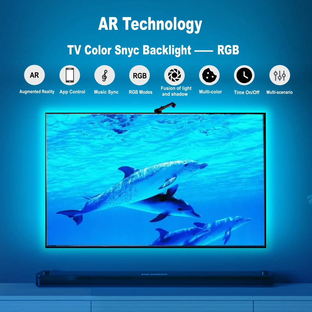 AmbiGlow RGBIC LED Strip (55–75”)