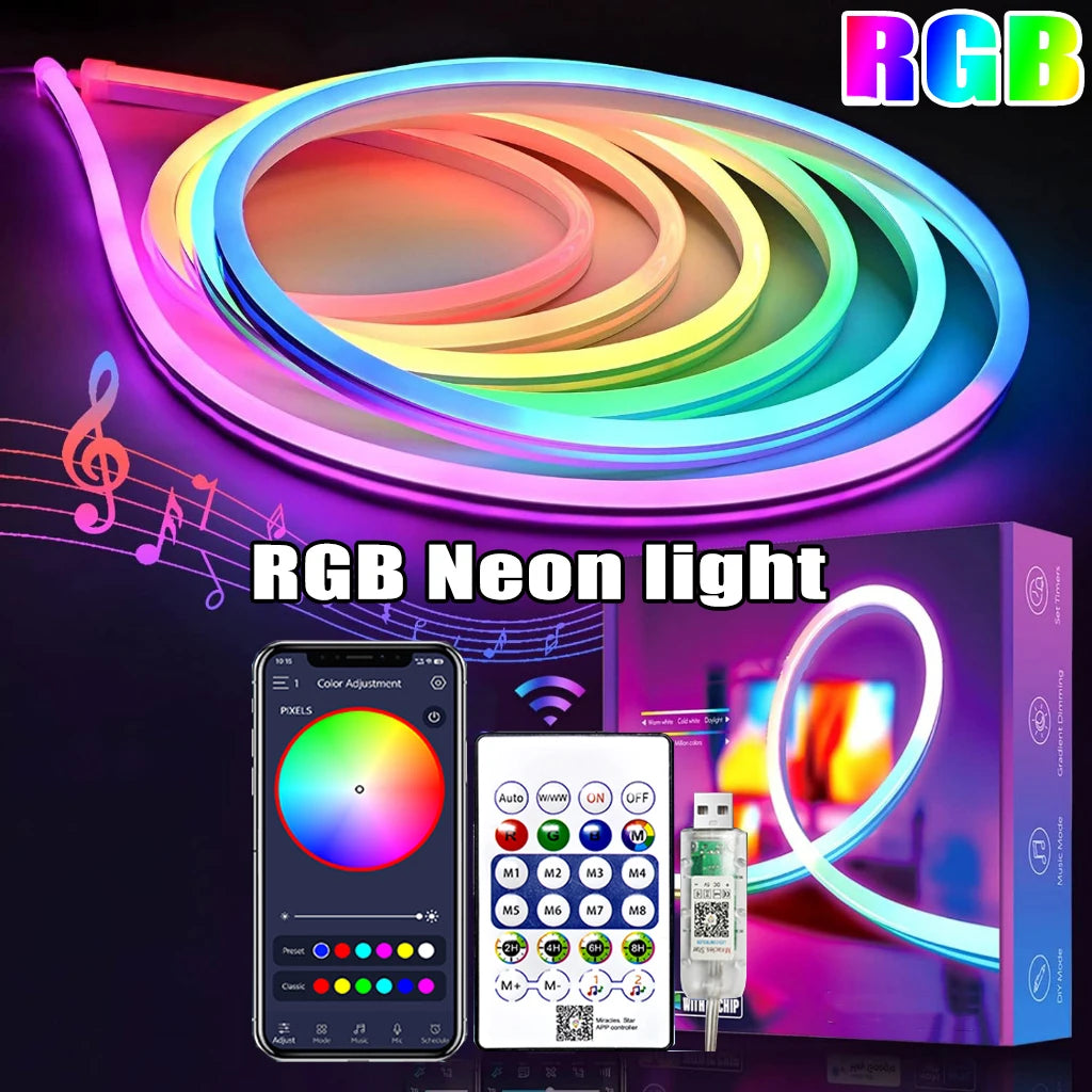 Neon slinga - Bluetooth fjärrkontroll
