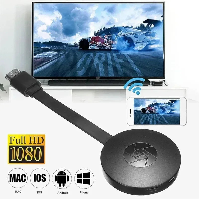 MiraScreen Generation 2 – Trådlös 1080P Skärmspegling för TV & Mobil