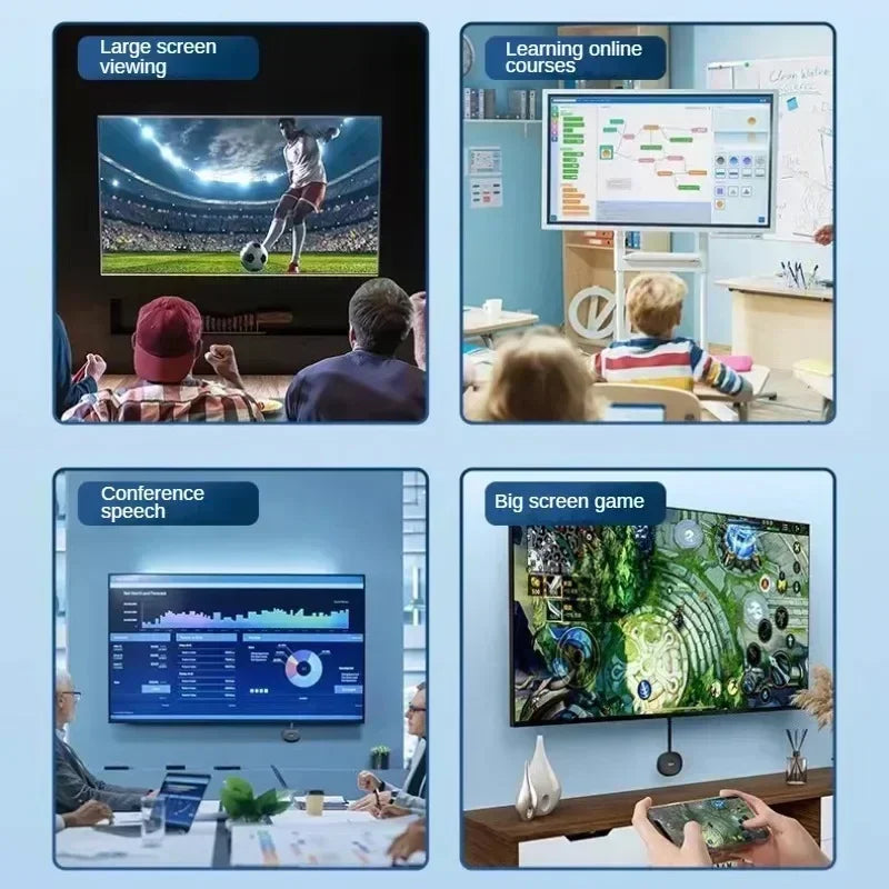 MiraScreen Generation 2 – Trådlös 1080P Skärmspegling för TV & Mobil