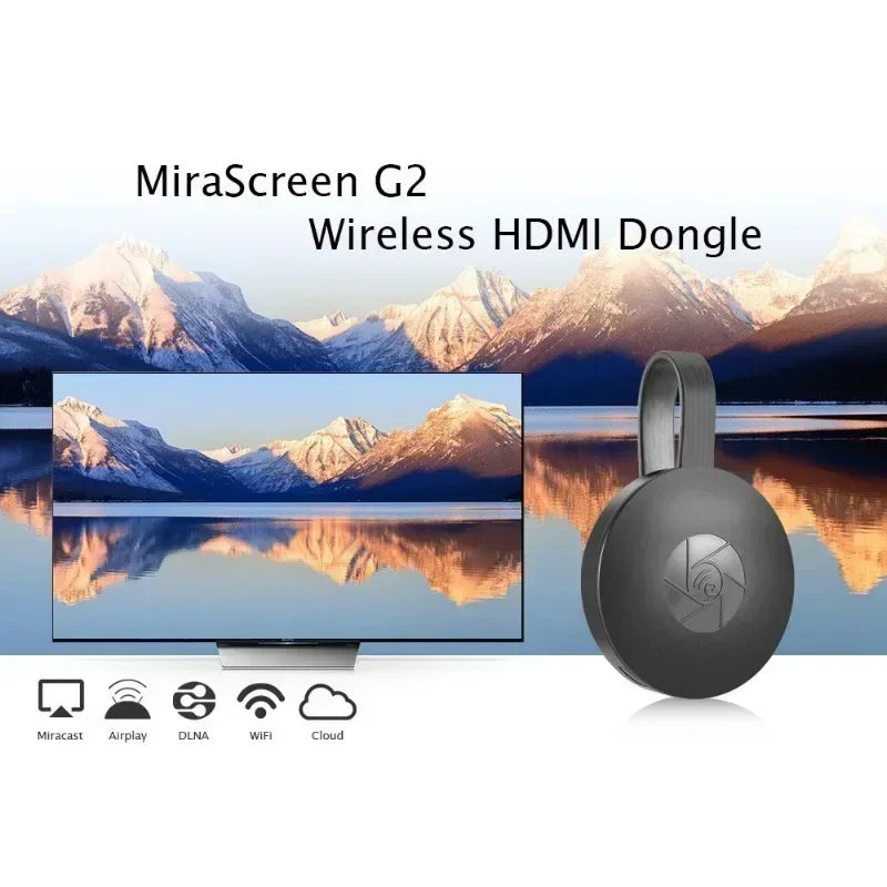 MiraScreen Generation 2 – Trådlös 1080P Skärmspegling för TV & Mobil