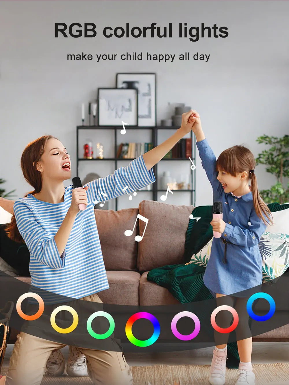 Portabel Karaoke – Trådlös Mikrofon & Mini Bluetooth Högtalare