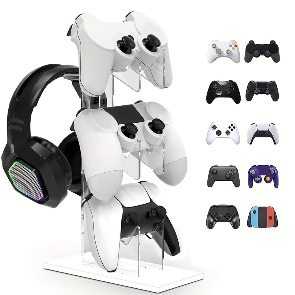 Ställ för handkontroller och hörlurar – Passar PS5, PS4, Xbox