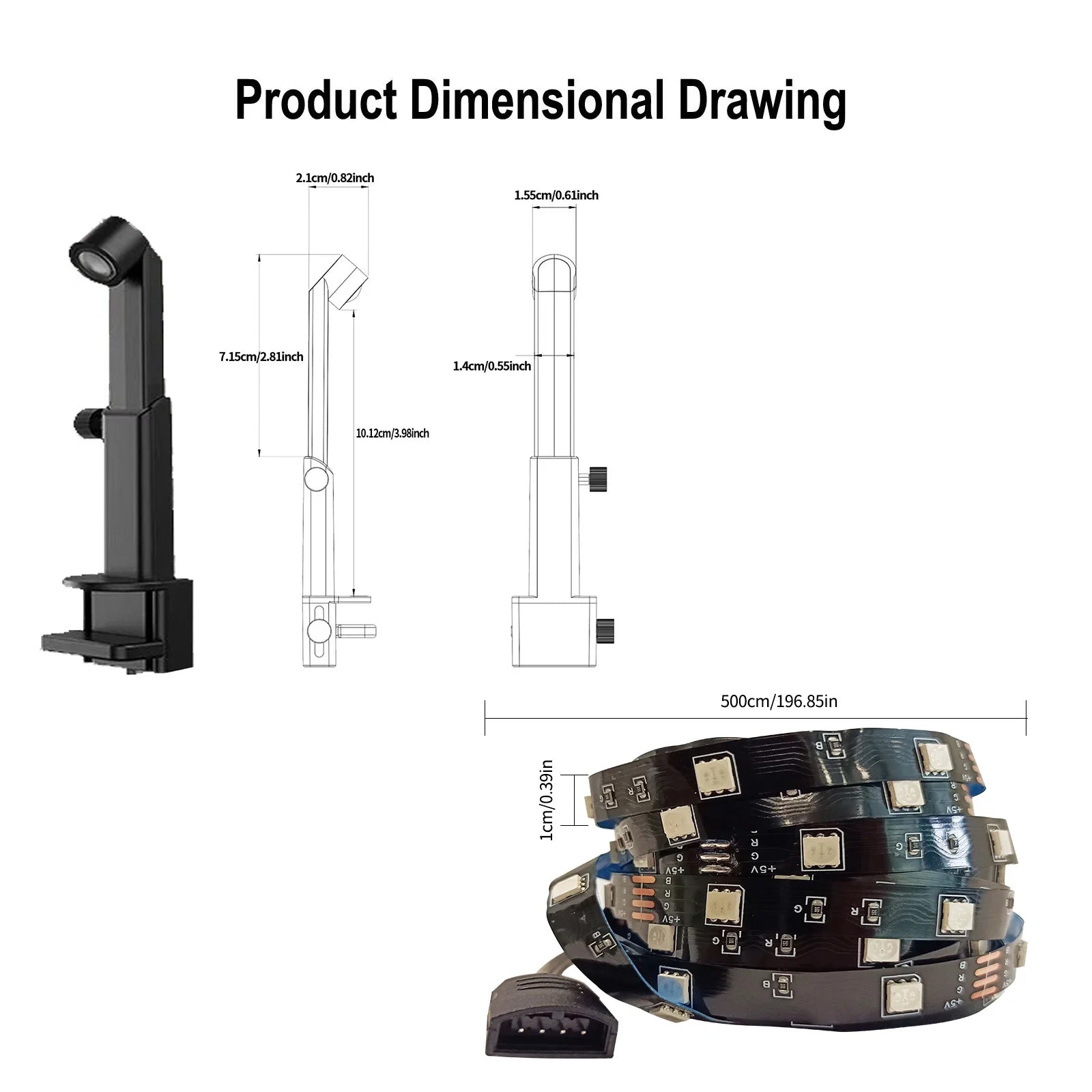 AmbiGlow RGBIC LED Strip (55–75”)