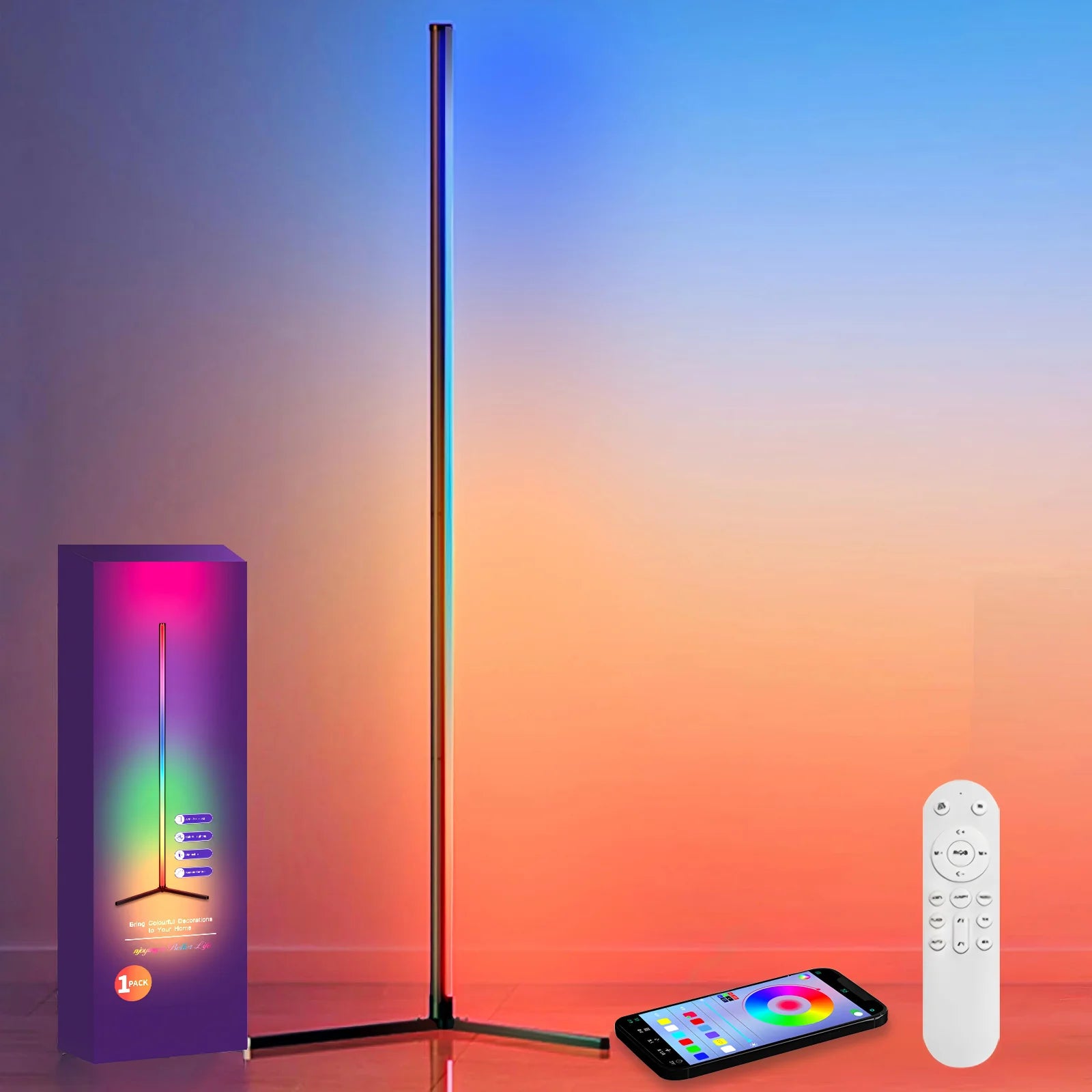 Smart LED - Hörnlampa-Musik­synk