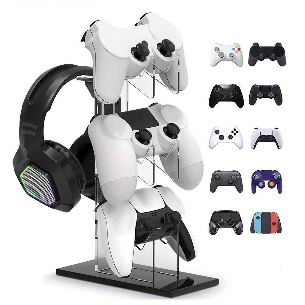 Ställ för handkontroller och hörlurar – Passar PS5, PS4, Xbox