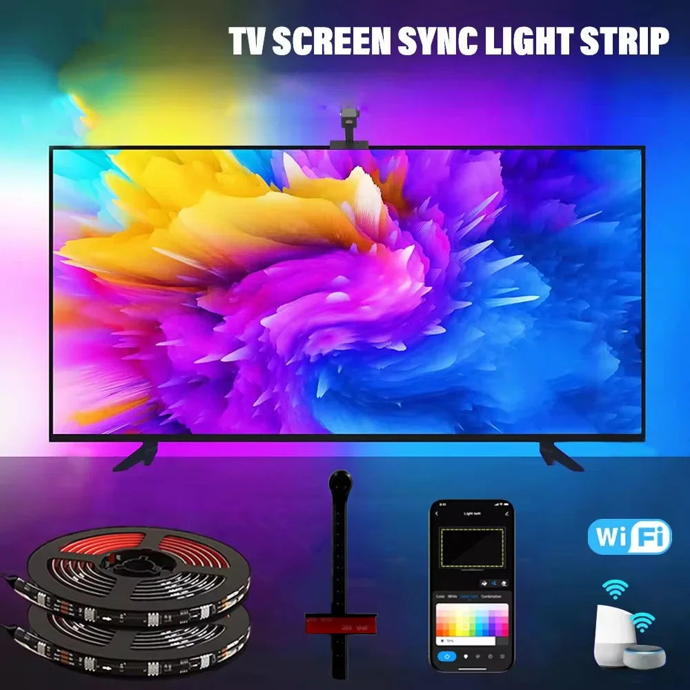 AmbiGlow RGBIC LED Strip (55–75”)