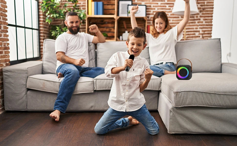 Portabel Karaoke – Trådlös Mikrofon & Mini Bluetooth Högtalare