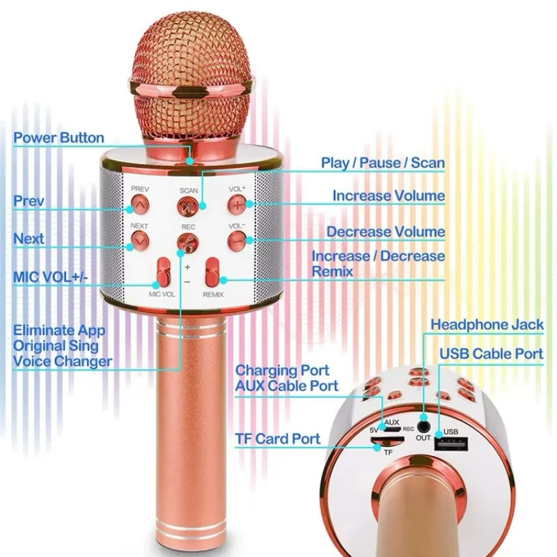 Trådlös Karaoke microfon-Bluetooth