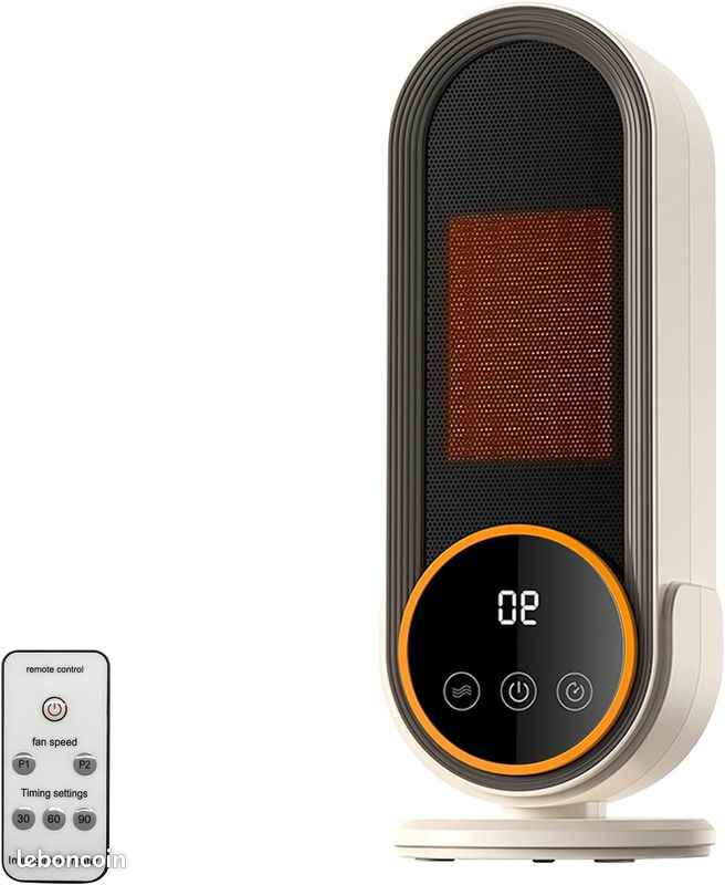 Mini Elektrisk Värmefläkt - Vit